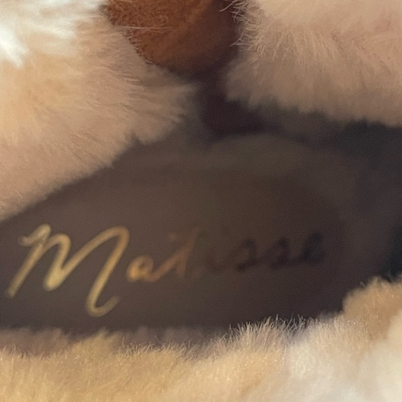 Matisse Nate Tan Suede Ankle Boots, Faux Shearling Lining, 2” Heel, Size 7M - Picture 11 of 15